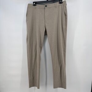 Linksoul Mens Boardwalker Golf Pants Khaki Heather Stretch LS6163-S Size 36S